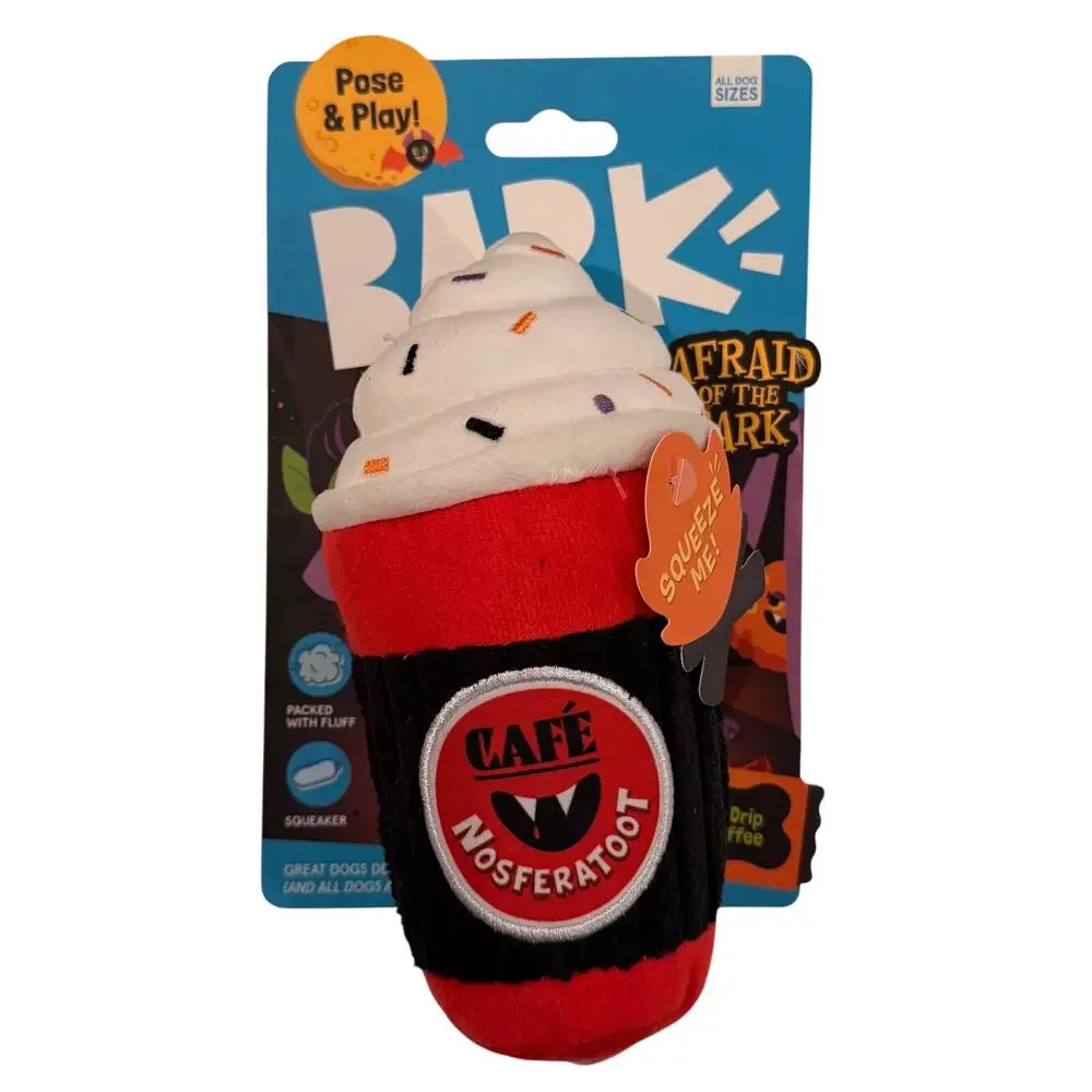 Bark Halloween Cappuccino Plush Dog Toy NEW